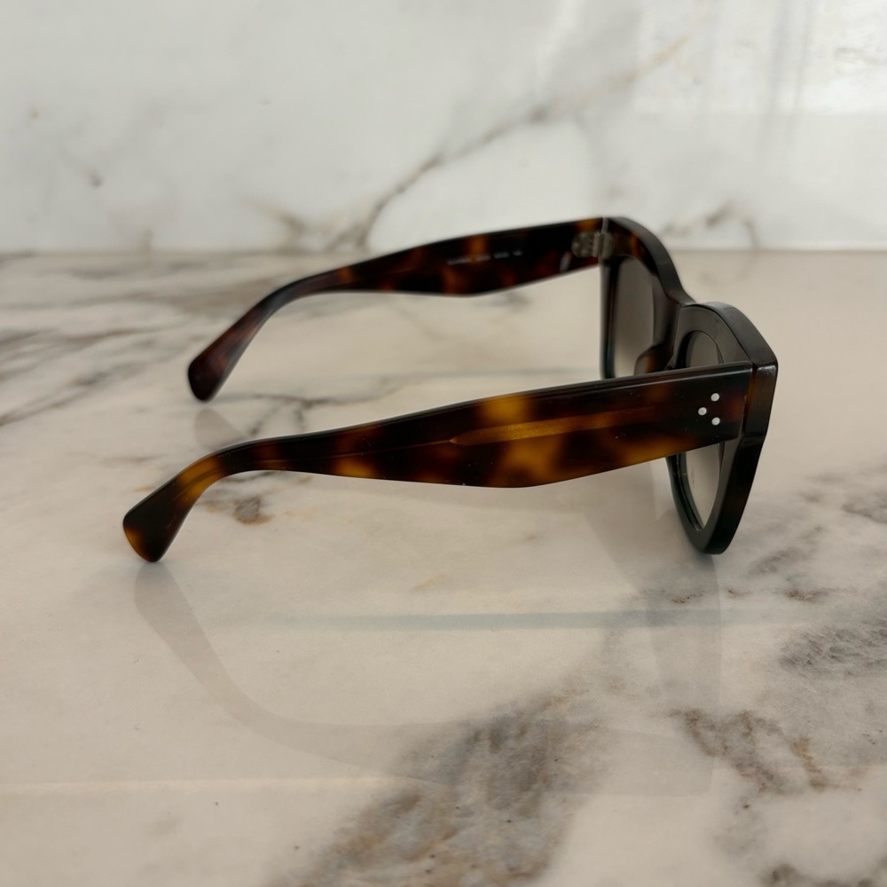 Celine Cat Eye Sunglasses CL41000/S Tortoiseshell Brown Gradient Designer Shades - Picture 4 of 13